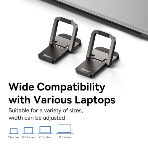 Alternative view of Baseus Portable Laptop Kickstand - Aluminum Support for MacBook and Xiaomi Notebook