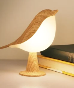 Touch small table lamp bird lamp 3-color dimming USB rechargeable cordless bedside night light children's bedroom living room