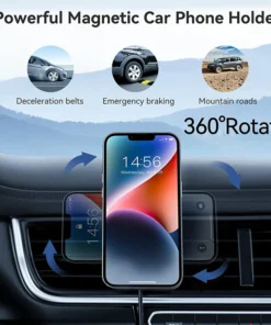 Alternative view of 30W Magnetic Car Wireless Charger Phone Holder Stand for iPhone 15 14 13 12 11 Pro Max Car Mount Chargers Fast Charging Station