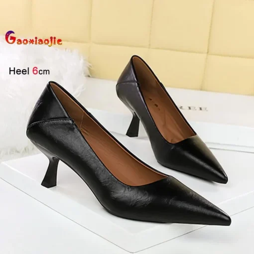 High Heels Stiletto Pumps with Pointy Toe Design for Women - Image 2