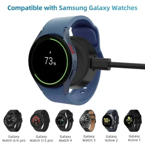 Alternative view of Wireless Watch Charger Cable Portable Charging Type C For Samsung Galaxy Watch 6/5 Classic Pro/4/3 Active/2 Fast Charging Dock