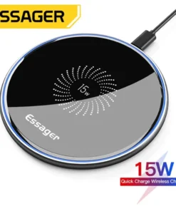 Essager 15W Fast Wireless Charger For iPhone 14 13 12 For Airpods Visible Qi Wireless Charging Pad For Samsung S22 S10 Xiaomi LG