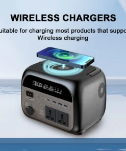 Alternative view of 500W Portable Power Station with 100W Solar Panel and Lifepo4 Battery