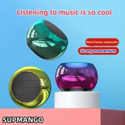 M10 Portable Bluetooth Speaker - Compact Subwoofer with Steel Design for Outdoor Use