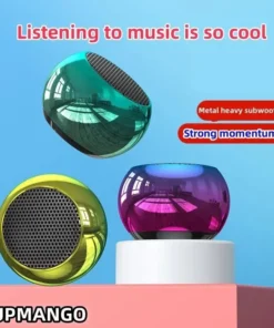 M10 Portable Bluetooth Speaker - Compact Steel Subwoofer for Outdoor Use