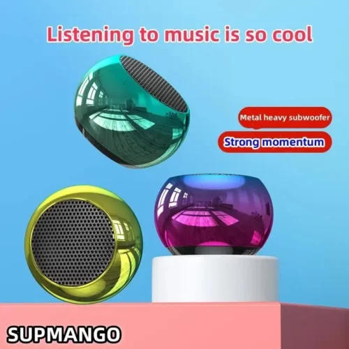 M10 Portable Bluetooth Speaker - Compact Steel Subwoofer for Outdoor Use