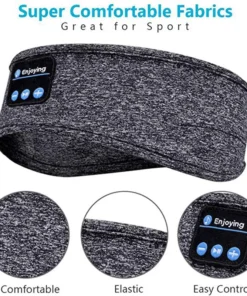 Alternative view of Wireless Bluetooth Earphone Sleeping Band Headphone Music Headphones Soft Elastic Comfortable Sports Headband Music Headset
