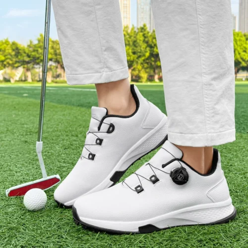 2025 New Men's and Women's Golf Shoes Outdoor Professional Training Golf Nailless Anti Slip Leisure Walking Shoes
