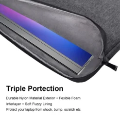 Alternative view of Waterproof Laptop Sleeve Handbag with Durable Design for 13-15.6 Inch MacBook and Other Brands