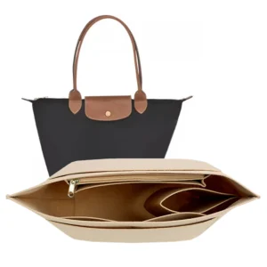 Felt Handbag Organizer Insert - Multi-Size Purse Organizer Available in 5 Colors - Beige, Small