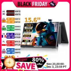 15.6" Portable 1080P Monitor with HDMI and USB-C for Gaming and Extended Display