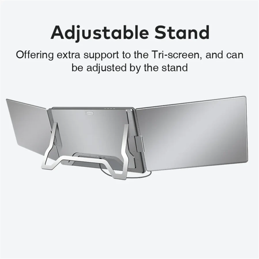 FHD Dual-Screen Portable Office Monitor - Compatible with All PCs - Image 4