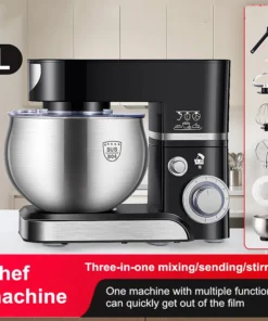 5L Stand Mixer - 3-in-1 Kitchen Machine with Dough Hook, Beater, and Whisk, 1000W мощный мотор