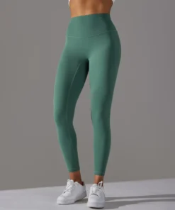 Alternative view of High Waist Women's Yoga Leggings - Breathable Sports Pants for Gym and Fitness Activities