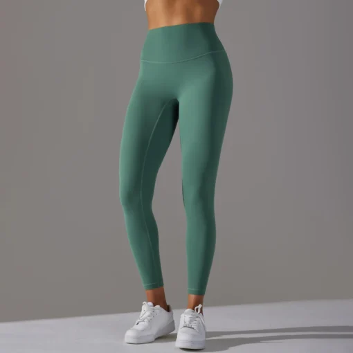 High Waist Yoga Leggings - Breathable Sports Pants for Gym and Fitness Activities - Image 2