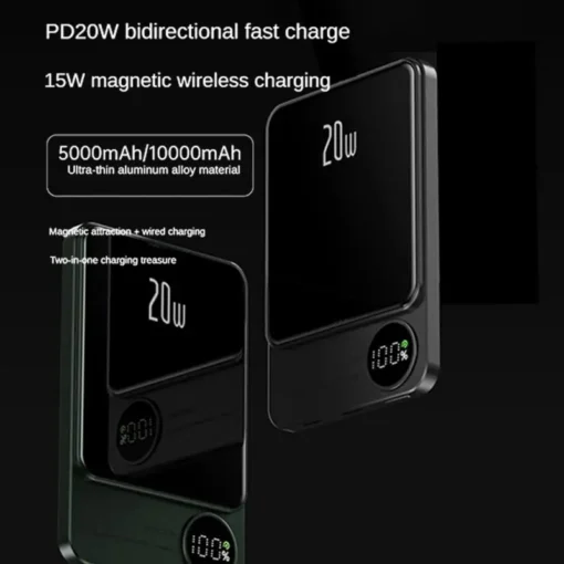 Magnetic Wireless Power Bank - 10,000mAh Fast Charger for iPhone Users - Image 6