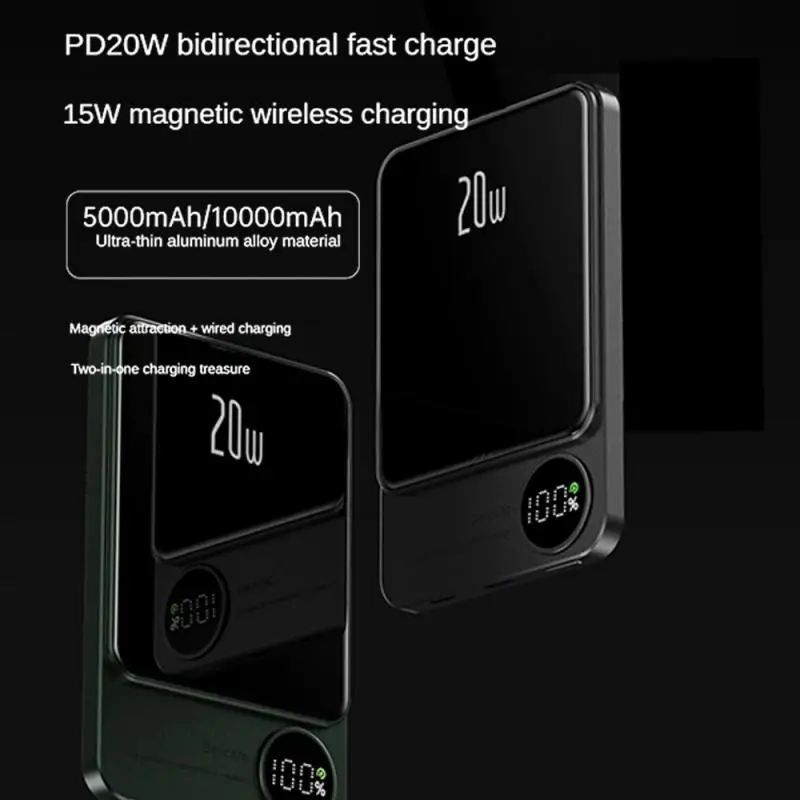 Magnetic Wireless Power Bank - 10,000mAh Fast Charger for iPhone - Image 6
