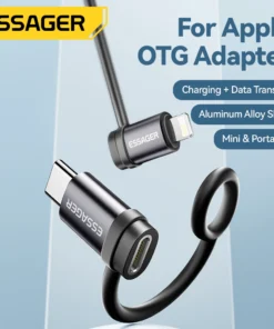 Alternative view of Essager Lighting To Type C Adapter 3A Fast Charging IOS Female to Type-C Male Connector For IPhone 15 14 13 Pro IPad Converter