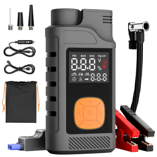Portable Lithium Jump Starter with 6000mAh Capacity for 12V Diesel Engines in Cars, Vans, Yachts, and Boats - Image 5