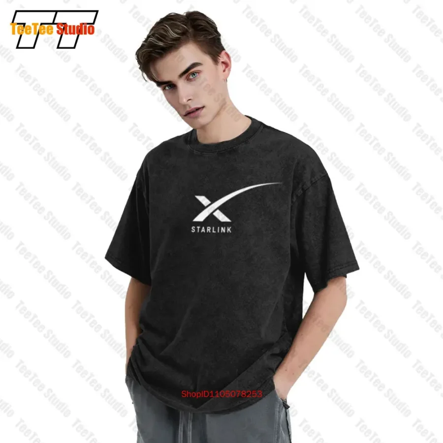 Starlink Spacex Starlink Satellite Short Sleeve Tee Oversized T-Shirt 160M - Image 3