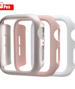 3pcs Hard PC Case For Apple Watch 45mm 41mm 38mm 42mm 40mm 44mm Matte Bumper Protective Case Frame for iWatch SE 9 8 7 6 5 4 3 2