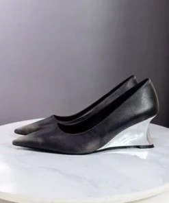 Alternative view of Luxury Genuine Leather Women's Elegant High Heels Shoes Pointed Toes Sexy Classic High Heels Pumps Ladies Prom Shoes Women