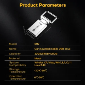 Kodak Mini USB Flash Drive, High-Speed USB 3.2, Available in 16GB to 128GB Options - 32 GB, K112 USB2.0