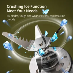 Alternative view of Portable Wireless Fruit Juicer with 6 Blades for Smoothies and Juices