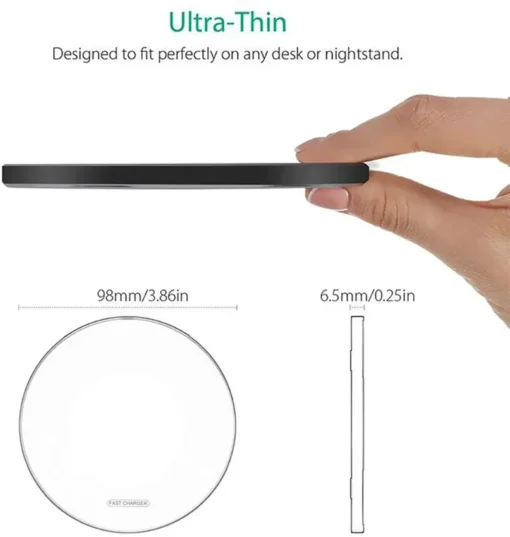 100W Fast Wireless Charger Pad with Efficient Charging for iPhone and Samsung Galaxy - Image 4