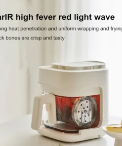 Alternative view of Air Fryer 2L with See-Through Glass Basket – Non-Stick, Easy to Clean, 900W for Home Use