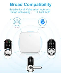 Alternative view of TTLOCK WiFi Gateway Hub for Smart Door Lock with Remote Control and Voice Compatibility for Alexa and Google Home