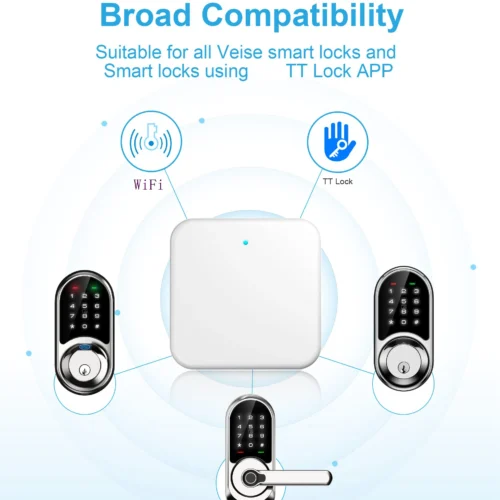Alternative view of TTLOCK WiFi Gateway Hub for Smart Door Lock with Remote Control and Voice Compatibility for Alexa and Google Home