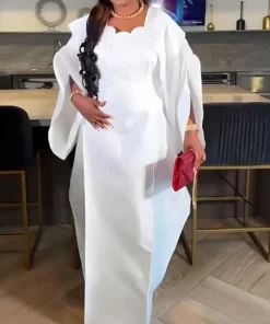 Alternative view of African Traditional Dashiki Dress for Women - Maxi Length Ankara Gown