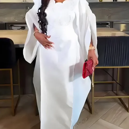 Alternative view of African Traditional Dashiki Dress for Women - Maxi Length Ankara Gown