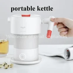 Electric Kettle with Folding Design for Travel and Dormitory Use