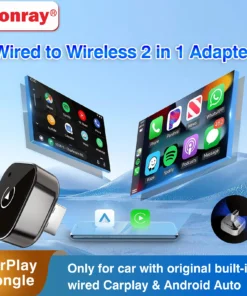 Alternative view of Wireless CarPlay Adapter for iPhone -Mini Plug & Play Auto Connect, 5GHz WiFi Low Latency, iOS 10+ Compatible with Wired CarPlay
