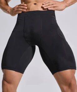 Alternative view of Men's Bodybuilding Shorts Gym Running Leggings Male Joggings Elastic Compressions Sweatpant Football Basketball Tights Trousers