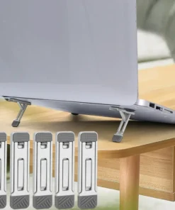 Aluminum Mini Laptop Stand with Adjustable Height for MacBook and Smartphones