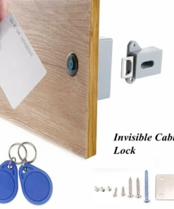 Invisible RFID Digital Cabinet Lock - Smart Sensor Lock for Wardrobes and Drawers