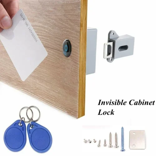 Invisible RFID Digital Cabinet Lock - Smart Sensor Lock for Wardrobes and Drawers