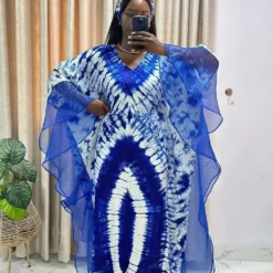 Dashiki Ankara Maxi Gown with Traditional Design for Women