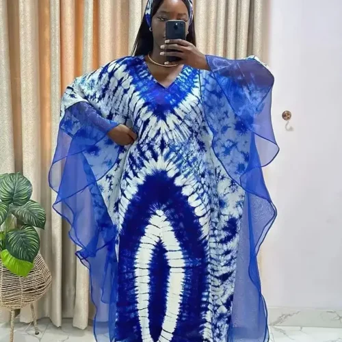 African Women's Traditional Dress - Dashiki Ankara Maxi Gown