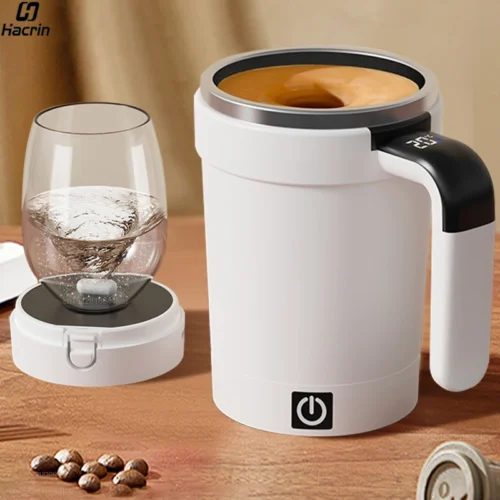 Portable Electric Blender Cup - Automatic Self-Stirring Mixer for Coffee, Milk, and Protein Powder