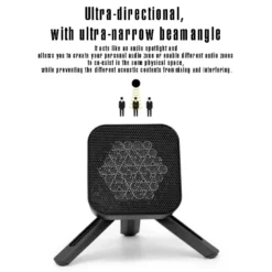 Bluetooth Mini Speaker with Ultrasonic Directional Sound for Enhanced Audio Experience