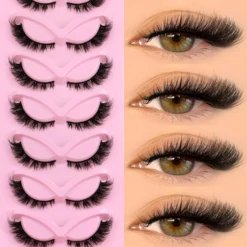 Veltrinay Cat Eye Lashes - Winged End Faux Mink Eyelashes for Natural Makeup Looks