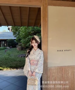 Alternative view of Japanese Women's Yukata Dress - Traditional Kimono Photography Outfit