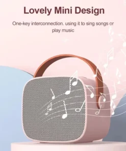 Alternative view of Portable Wireless Dual Microphone Karaoke Machine - Bluetooth Speaker with HiFi Stereo Surround for Kids' Parties