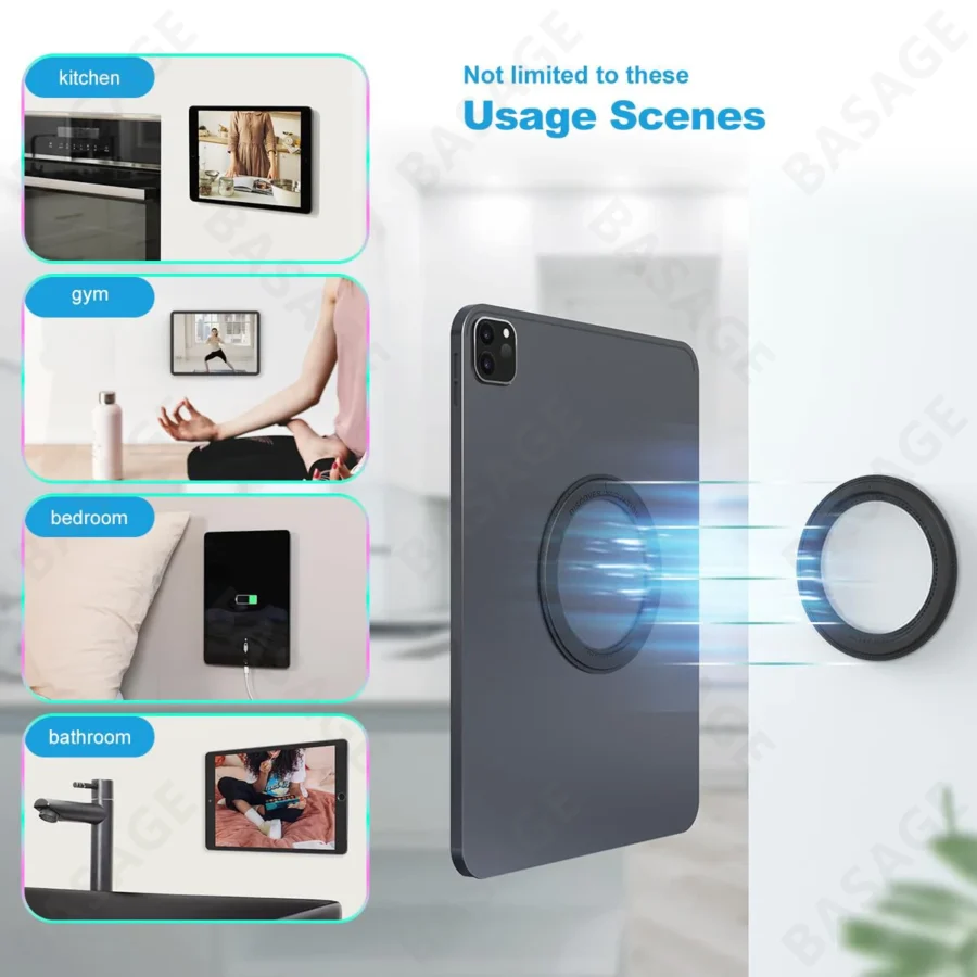 Magnetic iPad Wall Mount Holder for Home and Office - Image 3