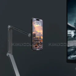 Alternative view of Adjustable Rotating Tablet and Phone Stand with Magnetic Clip for Convenient Viewing