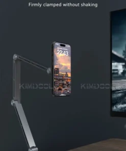 Alternative view of Kimdoole Adjustable Rotating Tablet and Phone Stand with Magnetic Clip